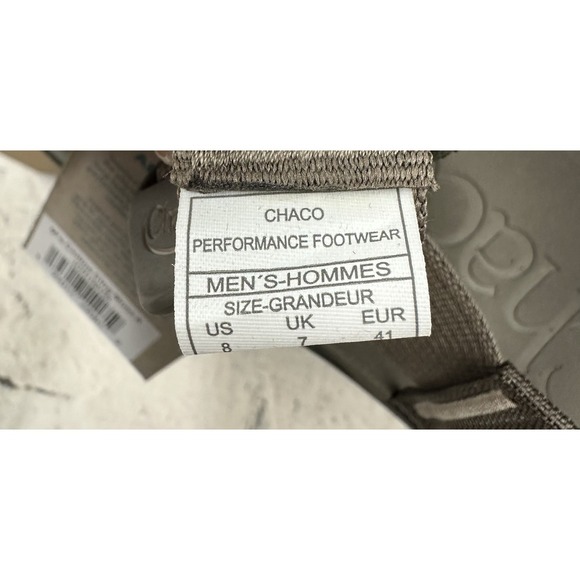 Chaco Men's Gray Sandals - Picture 7 of 9